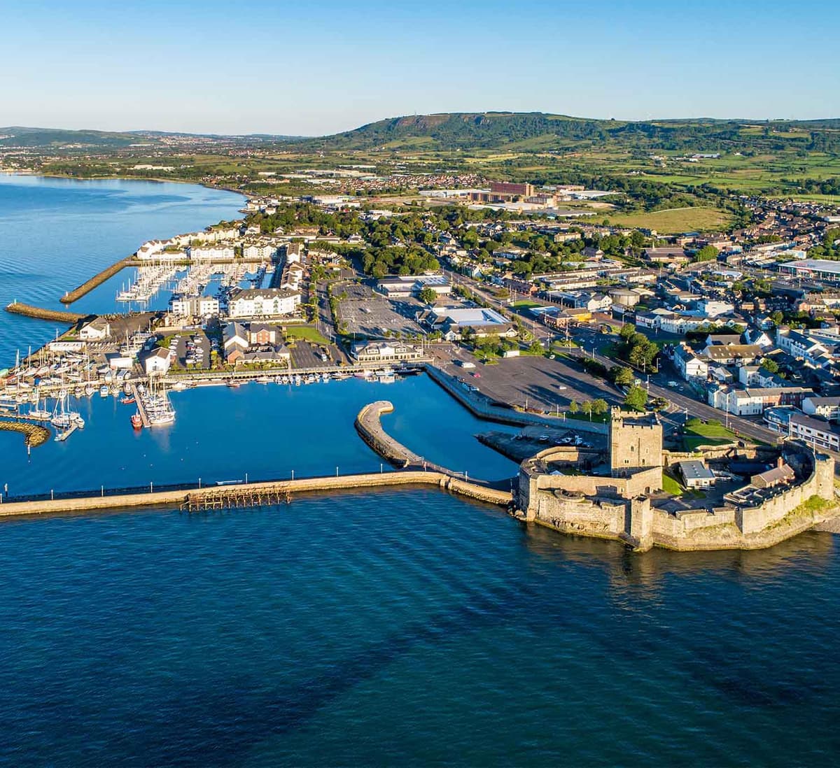 Medieval Norman Castle in Carrickfergus near Belfast